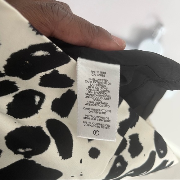 Michael Kors White/Black Abstract Print Sheath Dress - Picture 14 of 14